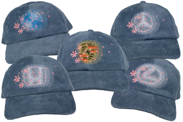 auto motion blur | dad cap (stone blue)