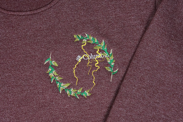 laurel, lightning & chrysanthemum crewneck | fleece crewneck sweater | XL