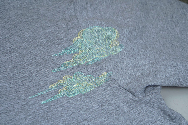 cloud fruit salad | cotton baseball jersey | L / XL