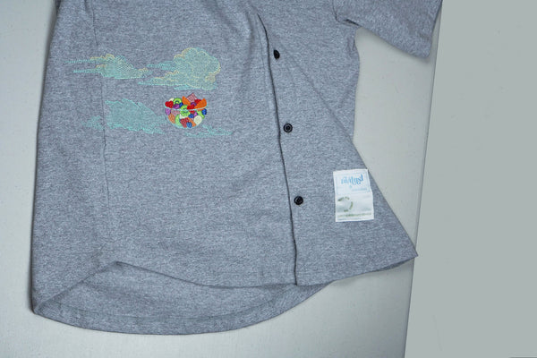 cloud fruit salad | cotton baseball jersey | L / XL