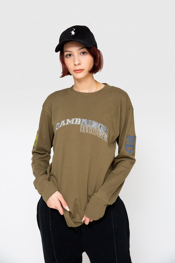 john titor long sleeve - olive