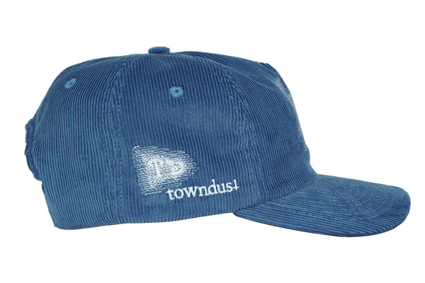 corduroy unstructured peony blur (postal blue)