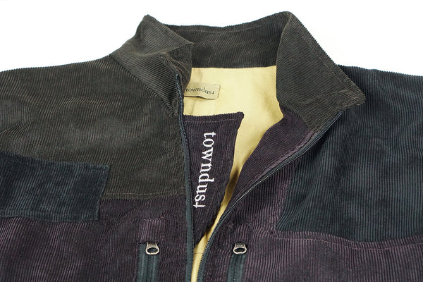 corduroy patch jacket - midnight