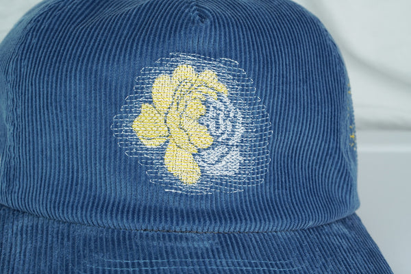 corduroy unstructured peony blur (postal blue)