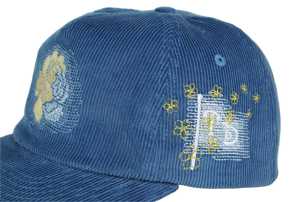 corduroy unstructured peony blur (postal blue)