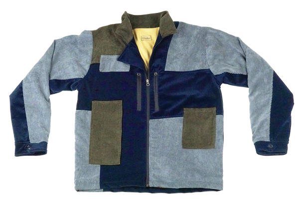 corduroy patch jacket - beach