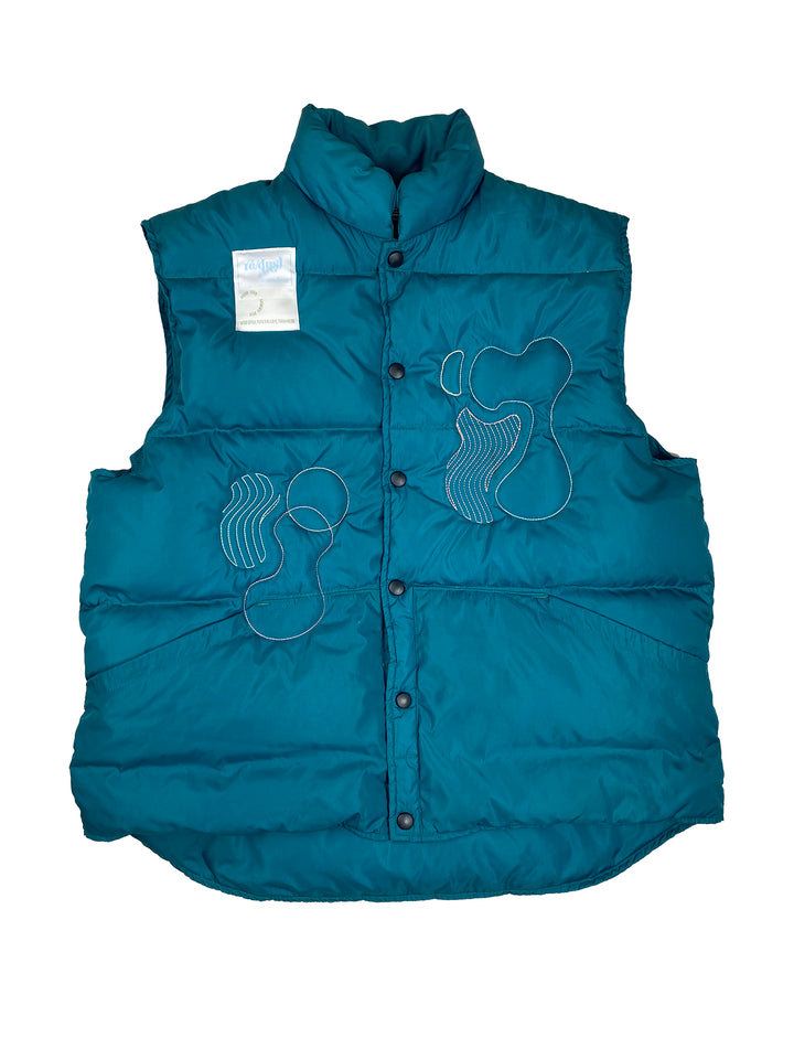 abstract shapes | down puffer vest | L