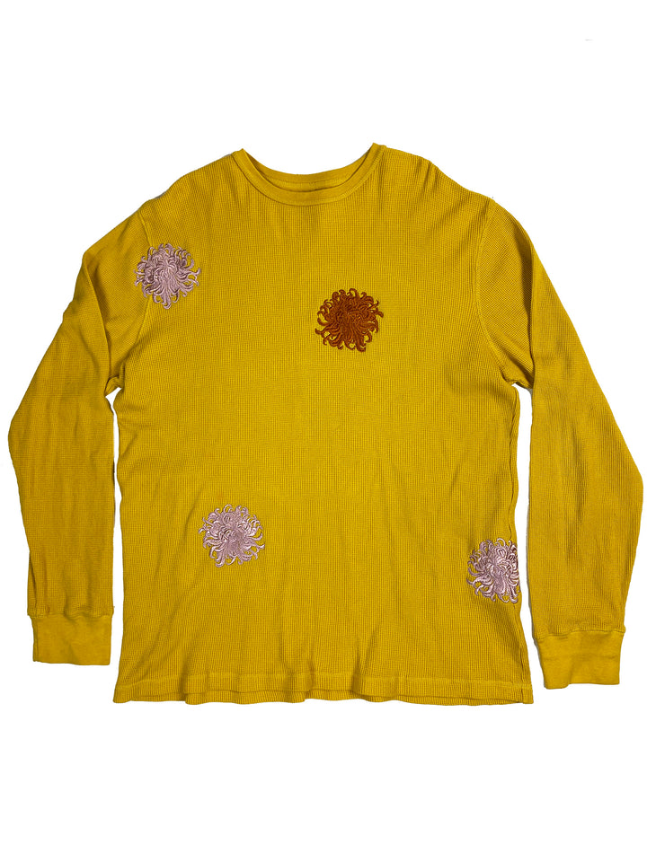 blush & brown chrysanthemum mustard thermal | L